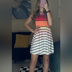 Halter Dress, Multicolor